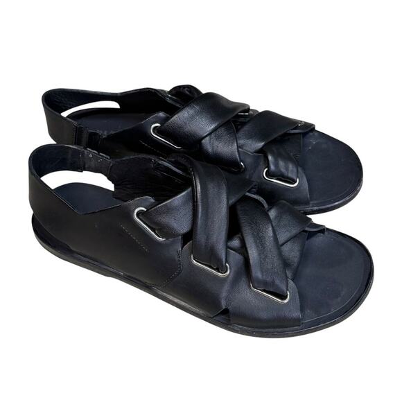 Rag & Bone Elda Leather Corset Sandal Black Size 7 - Picture 3 of 12